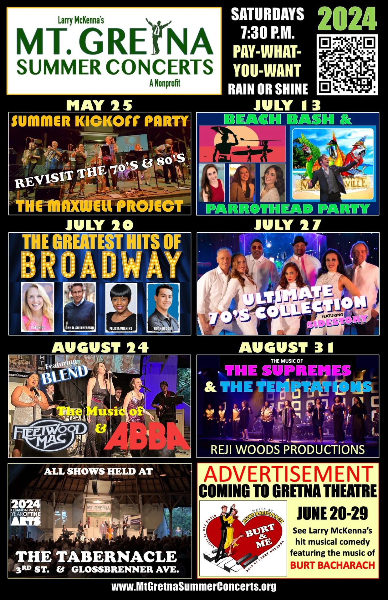 MT. GRETNA SUMMER CONCERTS